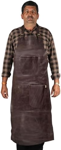 LL LEATHER LOVERS Adjustable Leather Aprons by LLLEATHERLOVERS