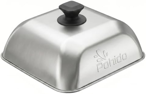 10"×10" Stainless Steel Basting Cover by Blibaba