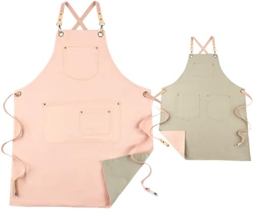 Double Sided Cross Back Chef Apron by Unknown