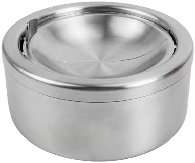 Windproof Ashtray with Lid by Unknown