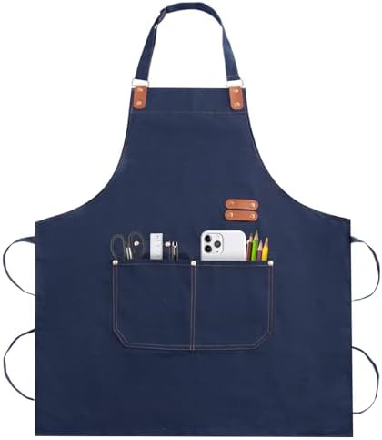 Apron for Men Women, Chef Cotton Apron by TREASO