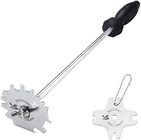 MSY BIGSUNNY Good Grip Stainless Steel Grill Scraper by MSYBIGSUNNY
