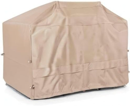 Covermates Grill Cover - Weather Resistant Outdoor Cover, Heavy Duty BBQ Covers for Large Outdoor Kitchen, Ultima 600D Polyester, 92 Inch, Ripstop Tan