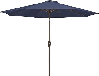 JEAREY 9FT Outdoor Patio Umbrella, Market Umbrella, Purplish Blue | Outdoor by JEAREYOutdoorsCollection