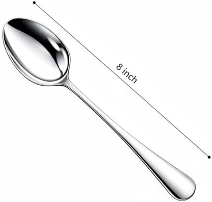 NICE KITCHEN 8 Pieces Heavy Duty Dinner Spoons Set - Image 2