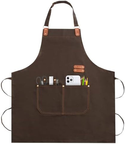 Apron for Men Women, Chef Cotton Apron by TREASO