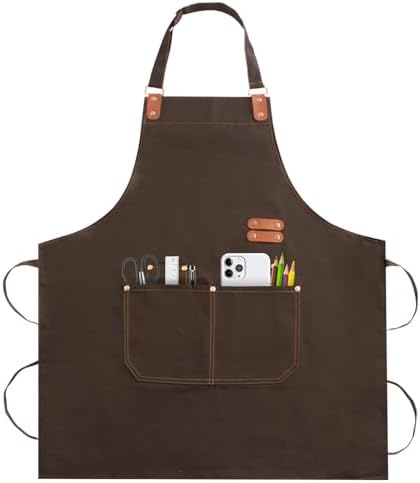 Apron for Men Women, Chef Cotton Apron by TREASO