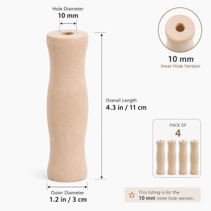 Cabilock 4pcs Wooden Replacement Handles - Image 2