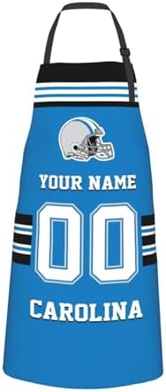 Personalized Football Style Aprons Add Name and Number Kitchen Aprons Work by EMENAR