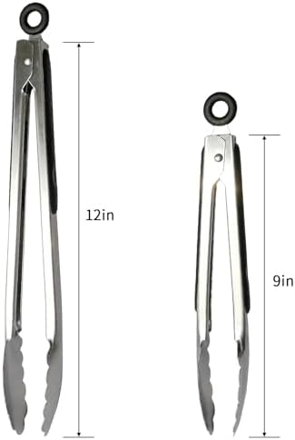 ALLTOP Metal Cooking Tongs, Stainless Steel Food Tong - Image 3
