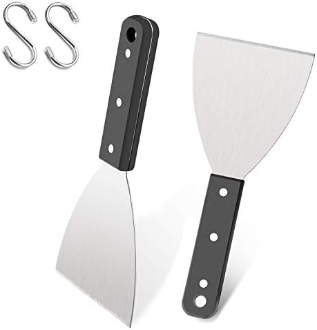 Leonyo Metal Griddle Spatula Scraper Tool by Leonyo