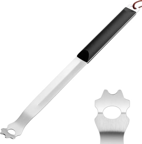 14-Inch Long Stainless Steel Grill Grate Scraper Cleaner by DAILYKISN