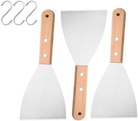 3 Piece Grill Grill Tray Spatula Stainless Steel Multifunctional Metal Grill by Unknown