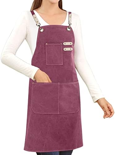 Hongsome Cotton Canvas Cross Back Apron by brand