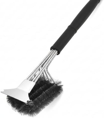 Grill Brush with Scraper, 18 Inch One-Piece BBQ Cleaner by Unknown