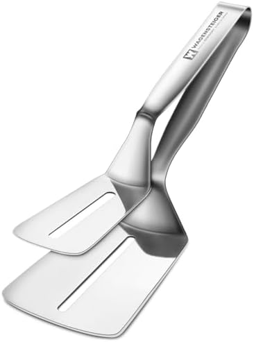 3 - in - 1 Food Grade Large Stainless Steel Spatula Tongs by Wagensteiger