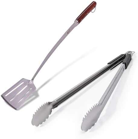 Grille Perfect Super Long 24-inch Spatula and Tongs by GrillePerfect