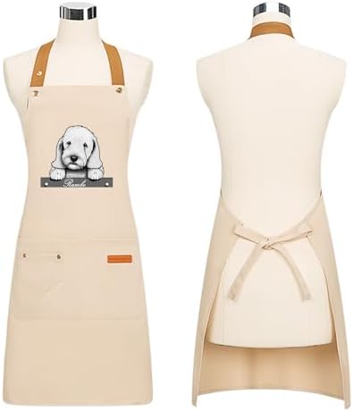 DIY Custom Pet Name Art Dog Kitchen Apron - Image 3