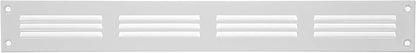 Repa Market 2-Pack Air Vent Cover 16x2 Inch (Outer Dimensions) White Galvanized Steel Louvered Grill Cover with Mesh Screen/Wall or Ceiling Vent/HVAC Register for Indoor and Outdoor Ventilation