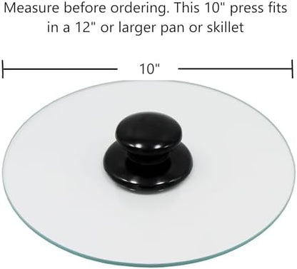 Northwest Enterprises Bacon Press, Round Tempered Glass Bacon Press and - Image 3