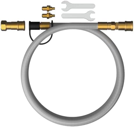 HALO Versa 16 Natural Gas Conversion Kit | 10ft Hose, Assembly | Solid Rubber & Brass Construction | Wrenches Included | HZ-3001-A