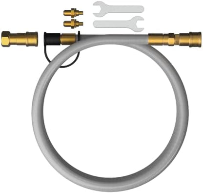 HALO Versa 16 Natural Gas Conversion Kit | 10ft Hose, Assembly | Solid Rubber & Brass Construction | Wrenches Included | HZ-3001-A