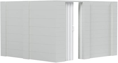 EverBlock 10’ x 10’ x 7’ L-Shaped Wall Kit with Accordion Door | 3’ x 7’ Doorway | Modular Building Blocks | Wall Display | Room Divider & Partition | Reusable | Indoor & Outdoor Use | Green