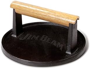 Jim Beam JB0158 Black Cast Iron Burger Press by Jim+Beam