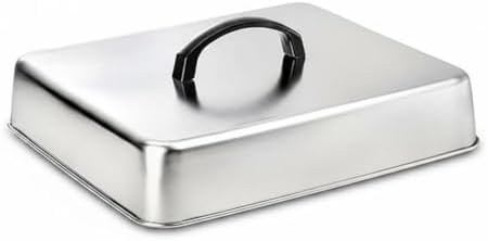 Generic Square Grill Cover Griddle Dome Lid Cloche by Unknown