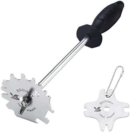 MSY BIGSUNNY Good Grip Stainless Steel Grill Scraper by MSYBIGSUNNY