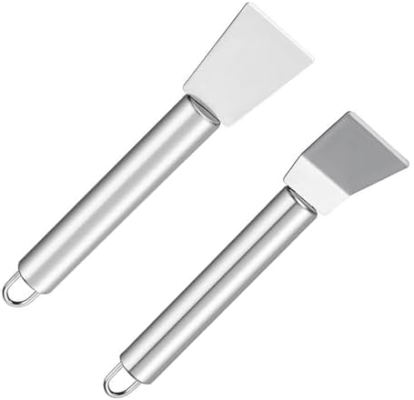 2PCS Stainless Steel Scrapers by Unknown