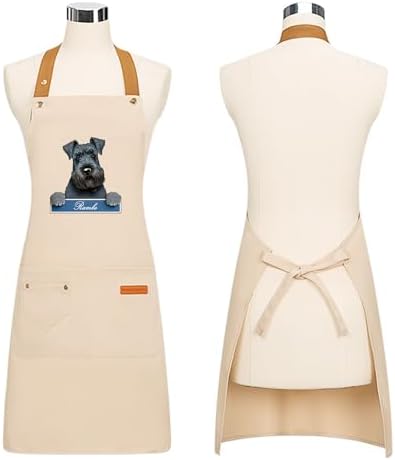 DIY Custom Pet Name Art Dog Kitchen Apron - Image 3