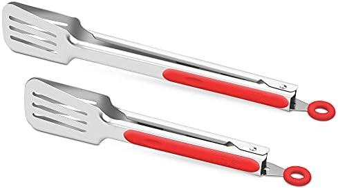 Kitchen & Grill Tongs Set of 2, 304 Stainless Steel, 9 & 12 Inch by ALLWIN-HOUSEWARE