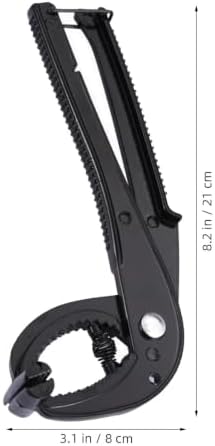 2pcs Cast Iron Grill Lifter Tongs Serrated Jaws and Locking Handle - Image 2