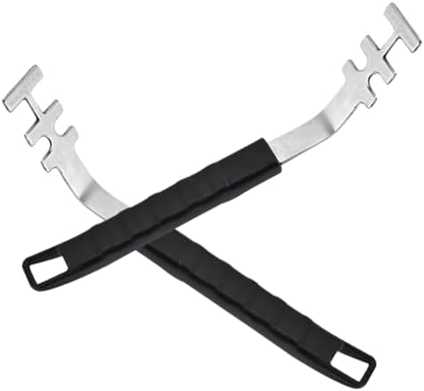2pcs Stainless Steel Grill Gripper Multi-Functional Grate Lifter by VILLFUL