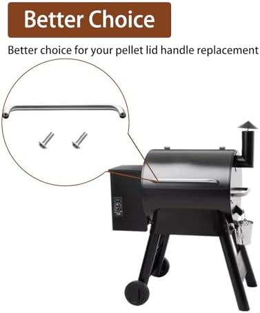 18 Inches Grill Lid Handle for Traeger Pellet Grills, Stainless Steel - Image 5