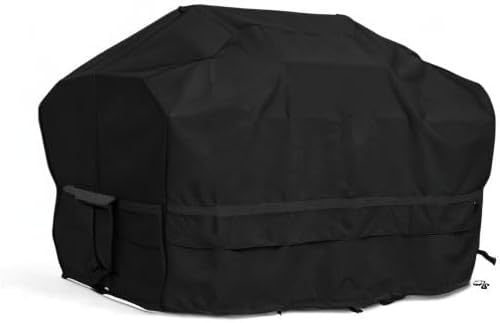 Covermates Grill Cover - Weather Resistant Outdoor Cover, Heavy Duty BBQ Covers for Large Outdoor Kitchen, Prestige 900D Polyester, 80 Inch, Black