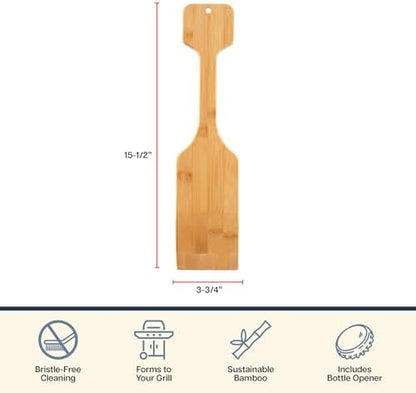 Totally Bamboo Bristle-Free Bamboo BBQ Grill Scraper - Image 6