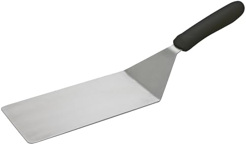 Winco 8" x 4" Black Griddle Spatula Turner by Winco