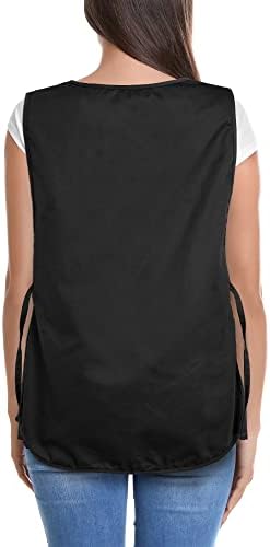 DALIX Cobbler Apron 2 Pockets Smock Regular 28.5" x 18.5" Black - Image 3