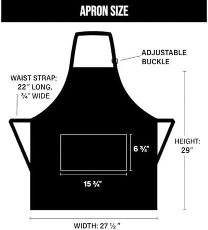 BEZON Funny Grill Apron for Men – Beer Can Style Packaging – Heavy-Duty - Image 2