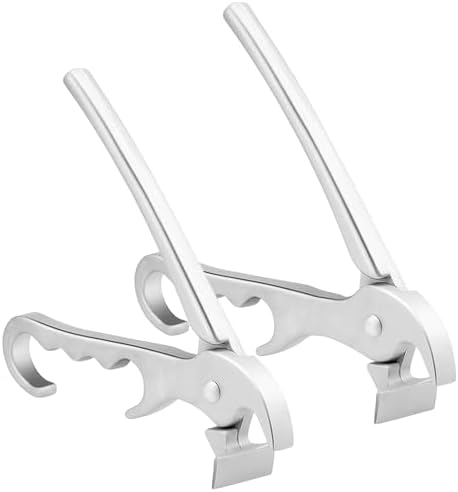 Reallnaive 2 Pack Pizza Pan Gripper Aluminum Pizza Pans Grabber by Reallnaive