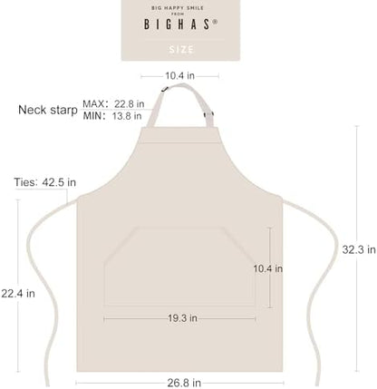 BIGHAS Adjustable Bib Apron - Image 5