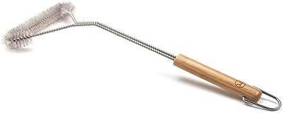 Outset QV49 Collection 3-in-1, 1 EA, Verde Triangular Grill Brush by Outset