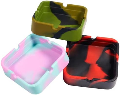 hitsuki Silicone Ash Tray Sets 3Pcs Cool Outdoor Ashtrays by hitsuki