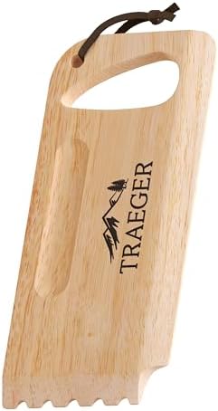 Traeger Grills BAC454 Wooden Grill Scraper, Solid Hardwood, Bristle-Free by Unknown