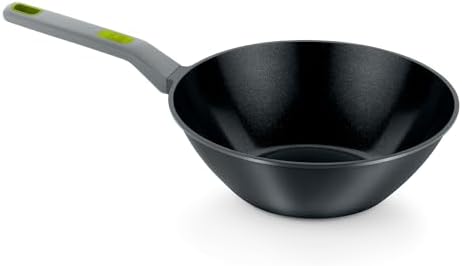 BRA COOKWARE Life Ceramic Nonstick Wok | 11 Inches 6.6 Quarts Cast Aluminum by BRACookware