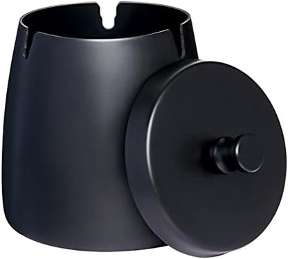 Solid Ashtray with Lid Smell Proof, Smokeless Ashtray by OILP