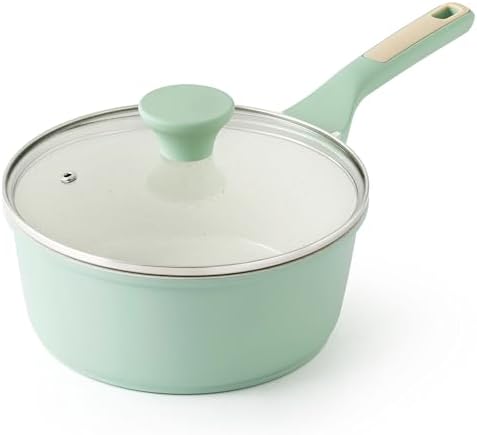 SENSARTE 2.5 QT Ceramic Nonstick Saucepan by SENSARTE