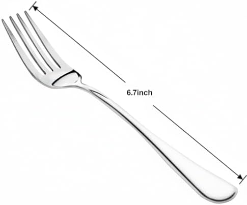 NICE KITCHEN 8 Pieces Salad Forks Set, 6.7" Small Fork - Image 2